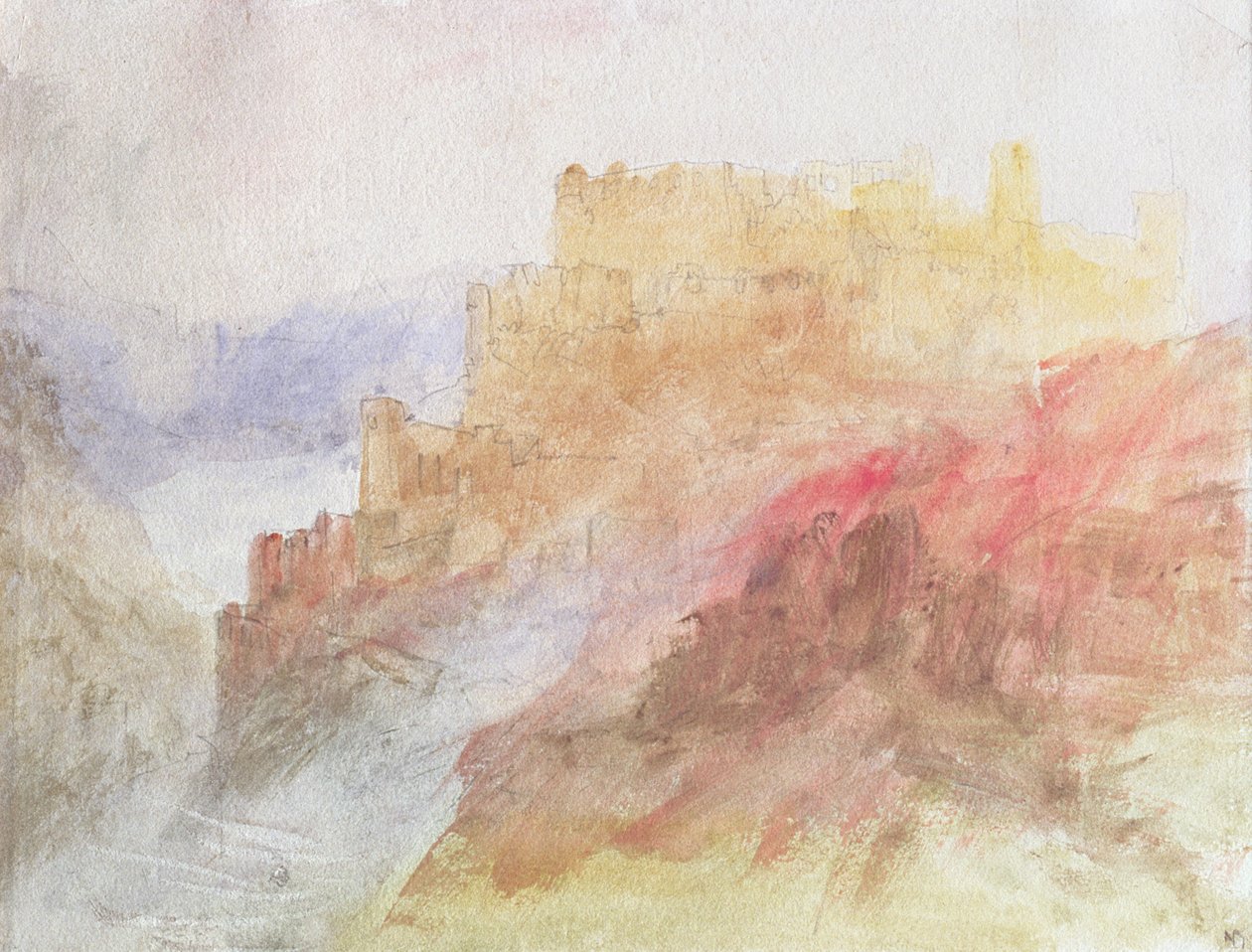 A Castle Above A Chasm, c.184144 af Joseph Mallord William Turner