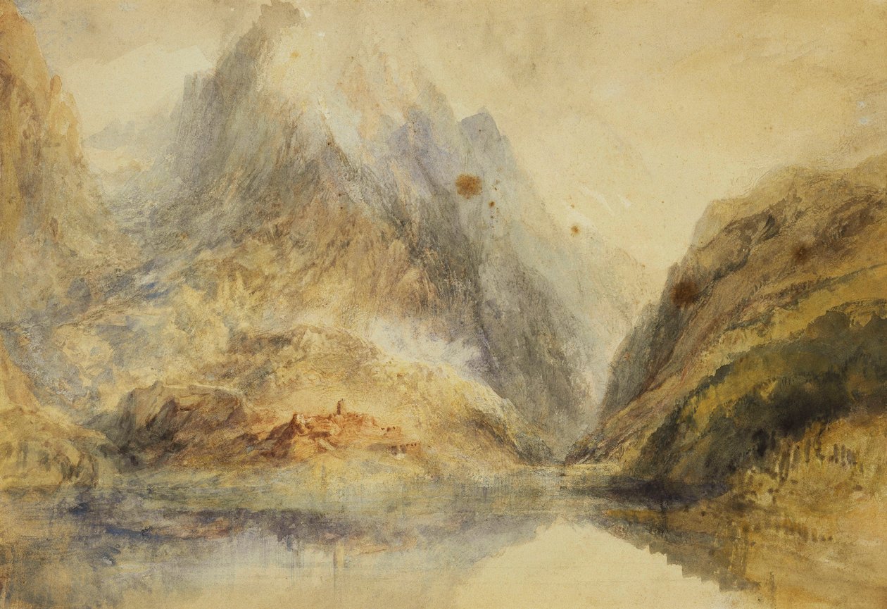 Et schweizisk alpelandskab, ca. 1843 af Joseph Mallord William Turner