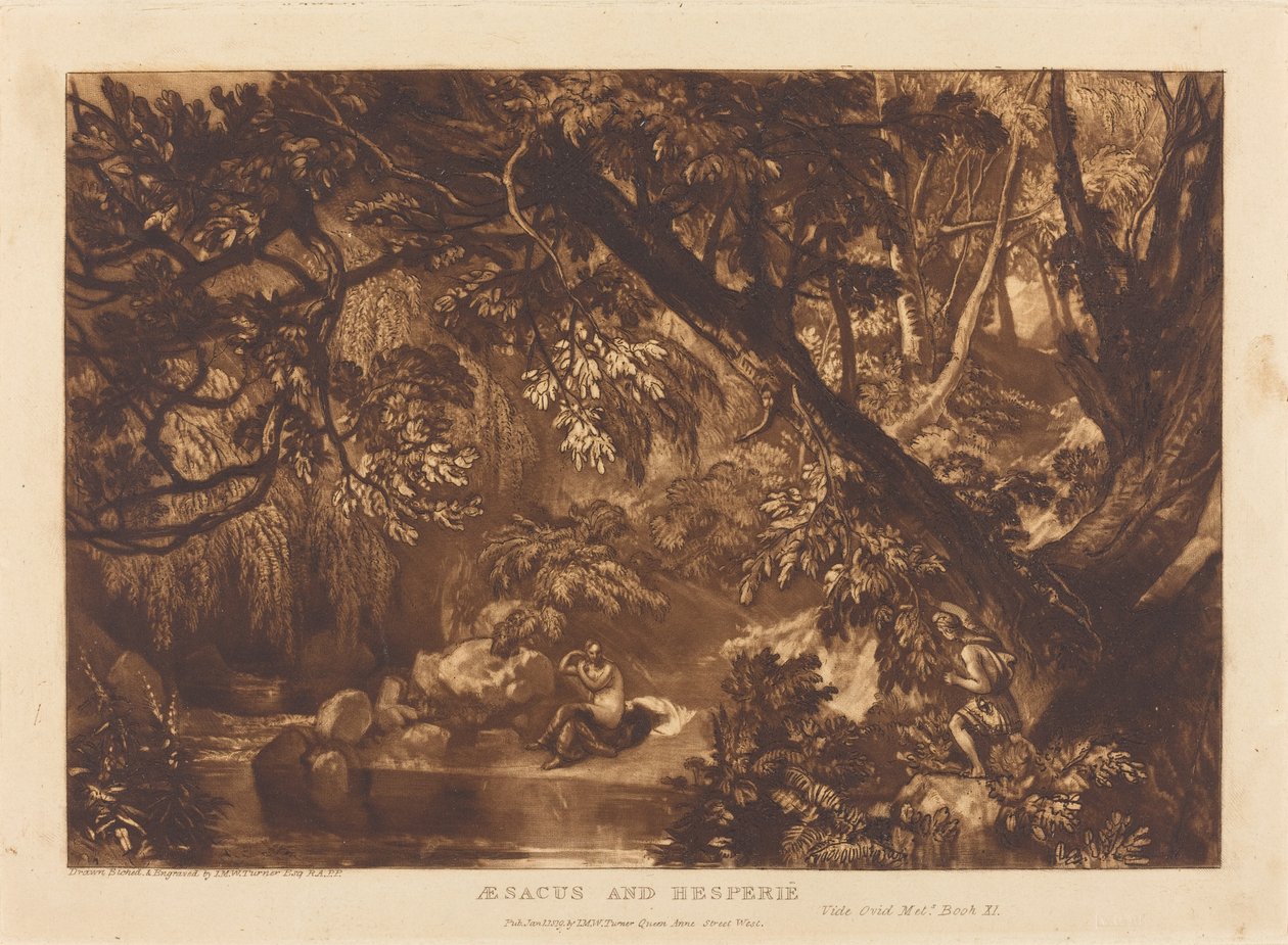 Aesacus og Hesperie af Joseph Mallord William Turner