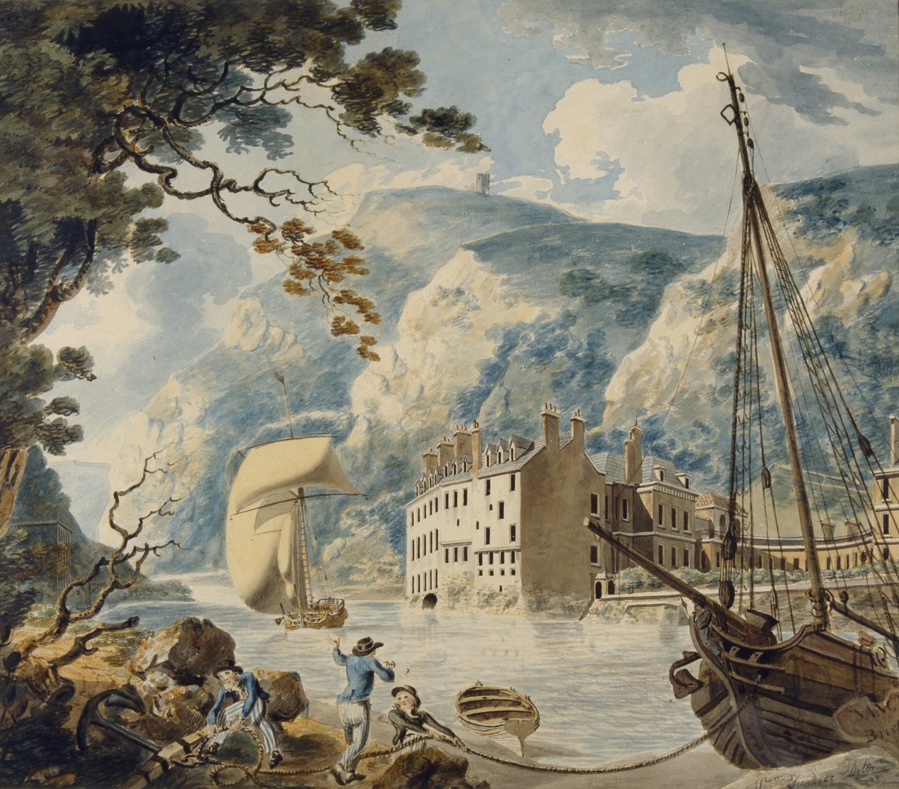 Avon Gorge og Bristol Hotwell af Joseph Mallord William Turner