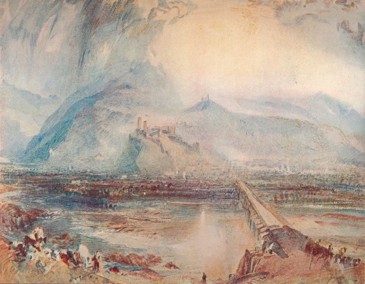 Bellinzona: Fra vejen til Locarno, 1909 af Joseph Mallord William Turner