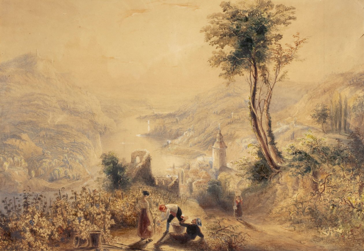 Bernkastel (Oberwesel) af Joseph Mallord William Turner