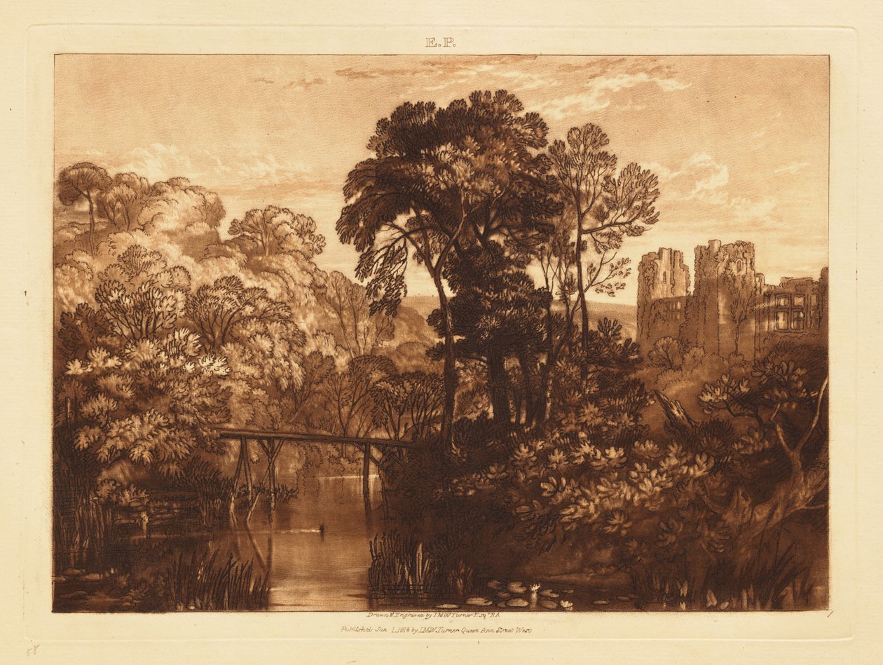 Berry Pomeroy Castle af Joseph Mallord William Turner