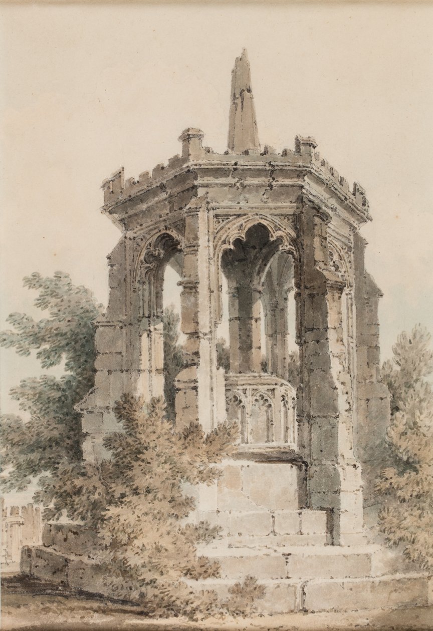Blackfriars Cross, Hereford (et monument) af Joseph Mallord William Turner