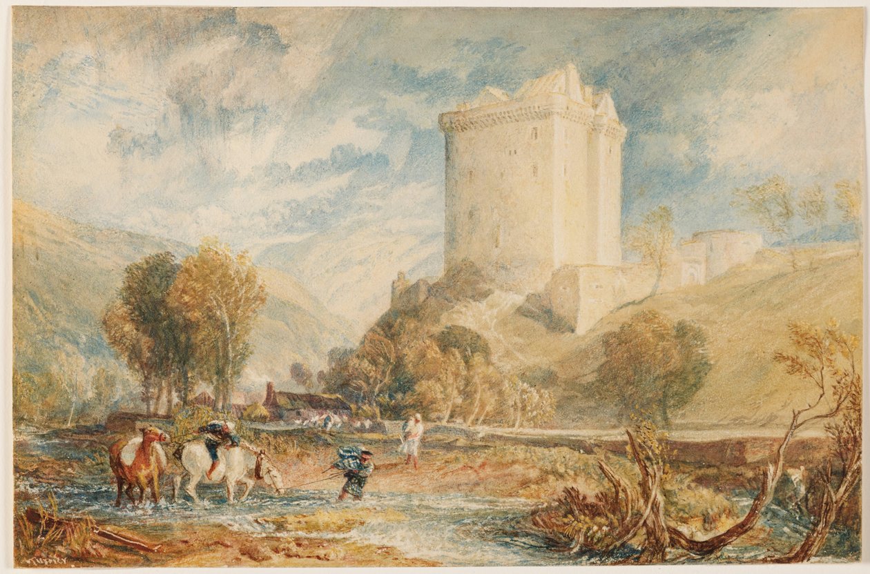 Borthwick Castle af Joseph Mallord William Turner