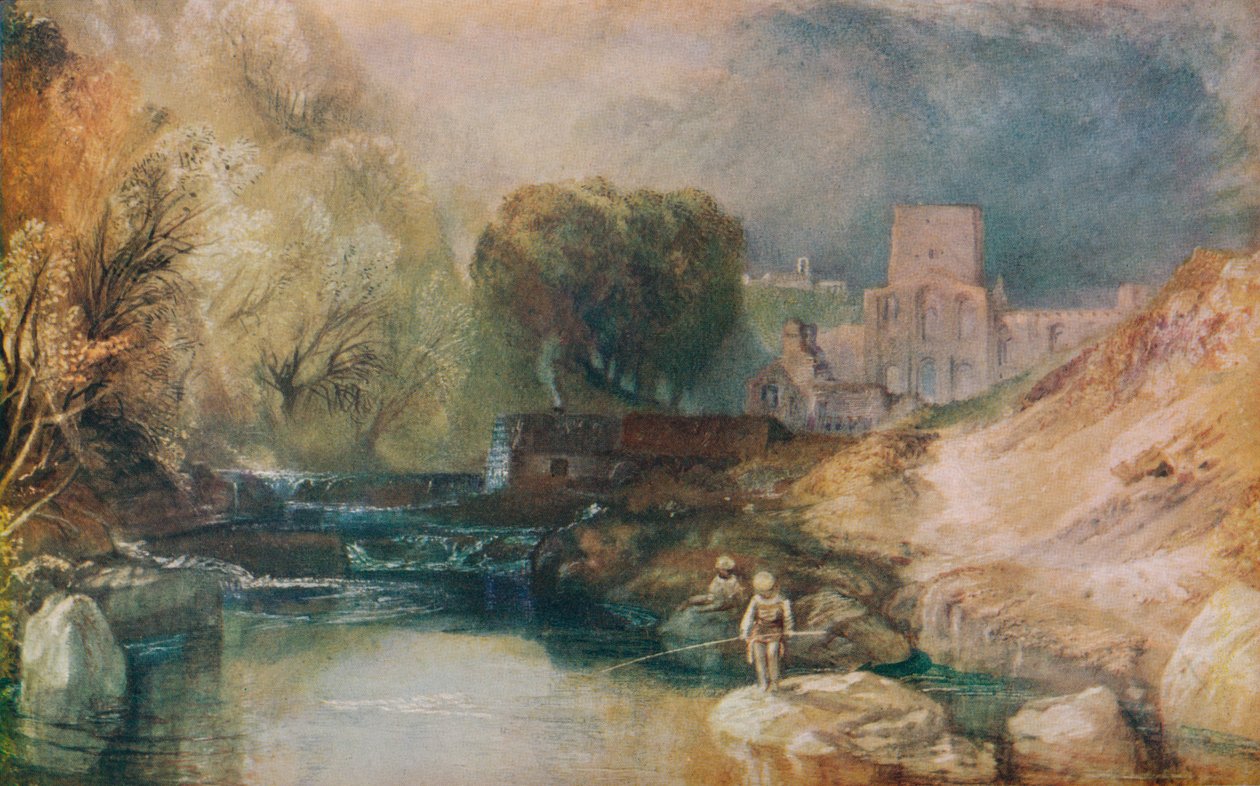 Brinkburn Priory, Northumberland, c1830 af Joseph Mallord William Turner