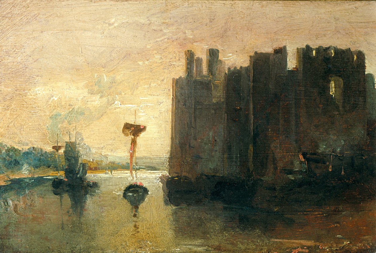 "Caernarvon Slot" af Joseph Mallord William Turner
