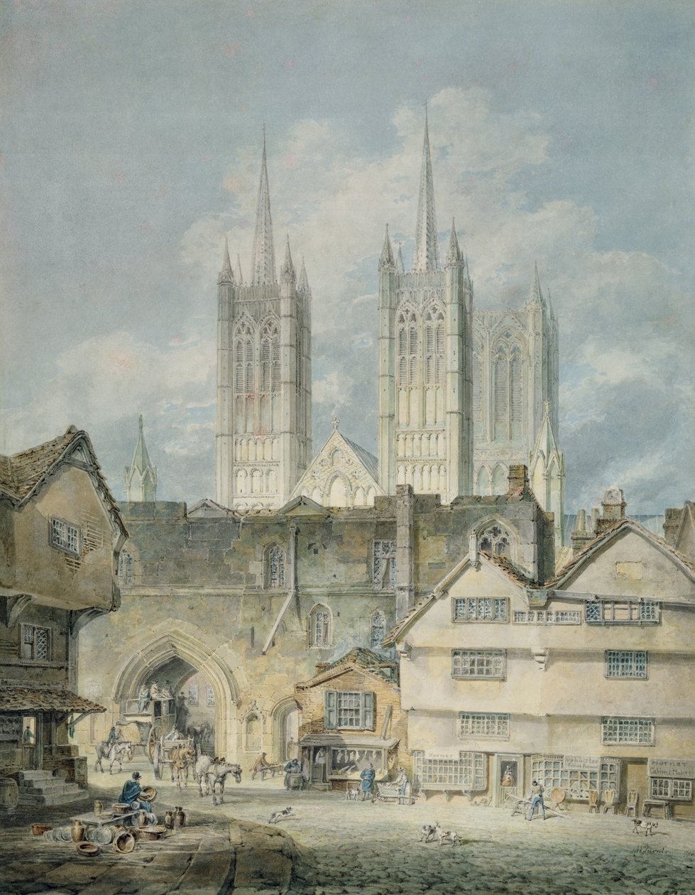 Katedralkirken i Lincoln, 1795 af Joseph Mallord William Turner