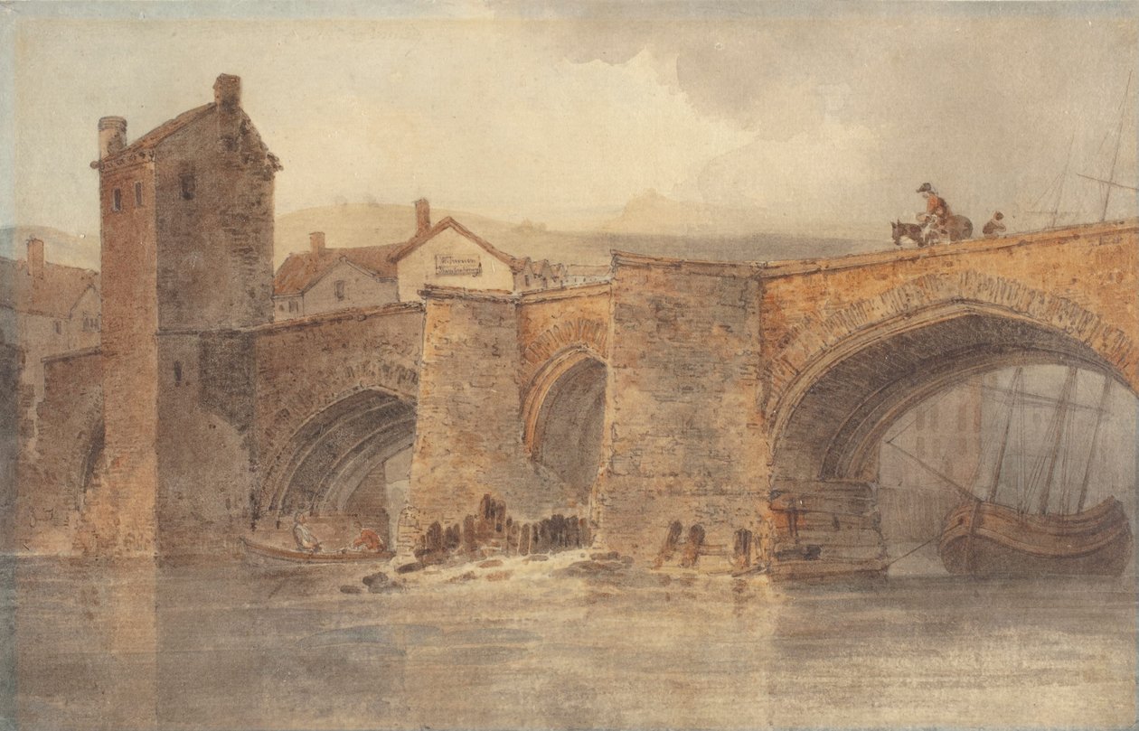 Chester Bridge af Joseph Mallord William Turner