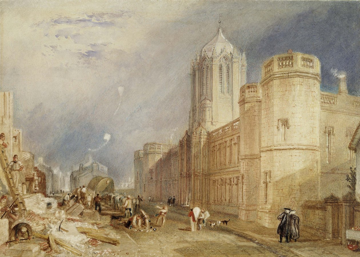 Christ Church College, Oxford af Joseph Mallord William Turner