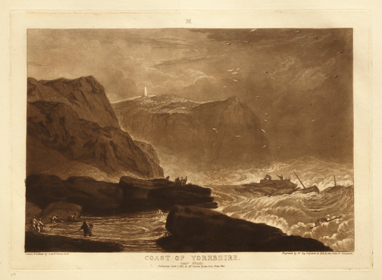 Yorkshires kyst af Joseph Mallord William Turner