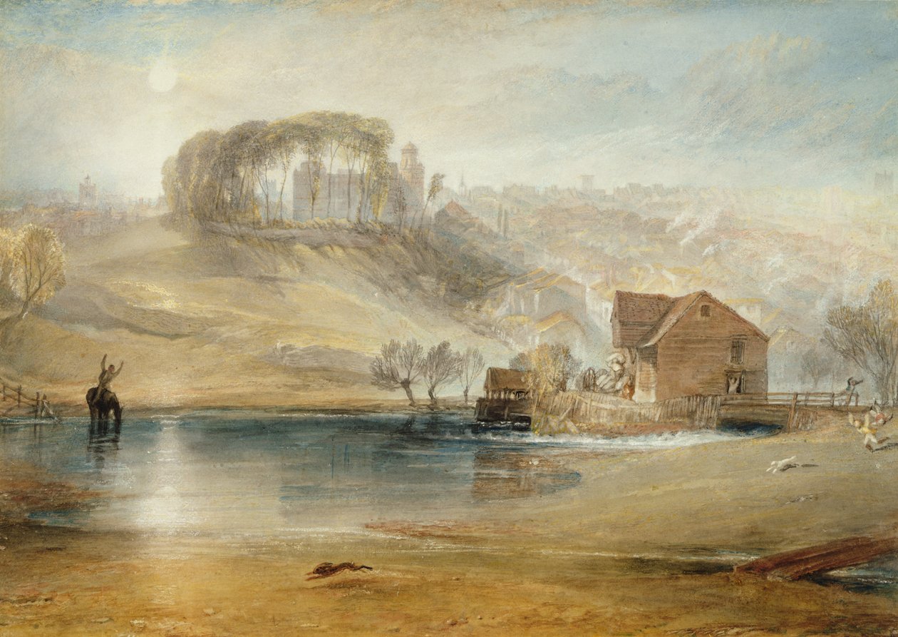 Colchester, ca. 1826 (grafit, wc, kropsfarve og kridt på papir) af Joseph Mallord William Turner