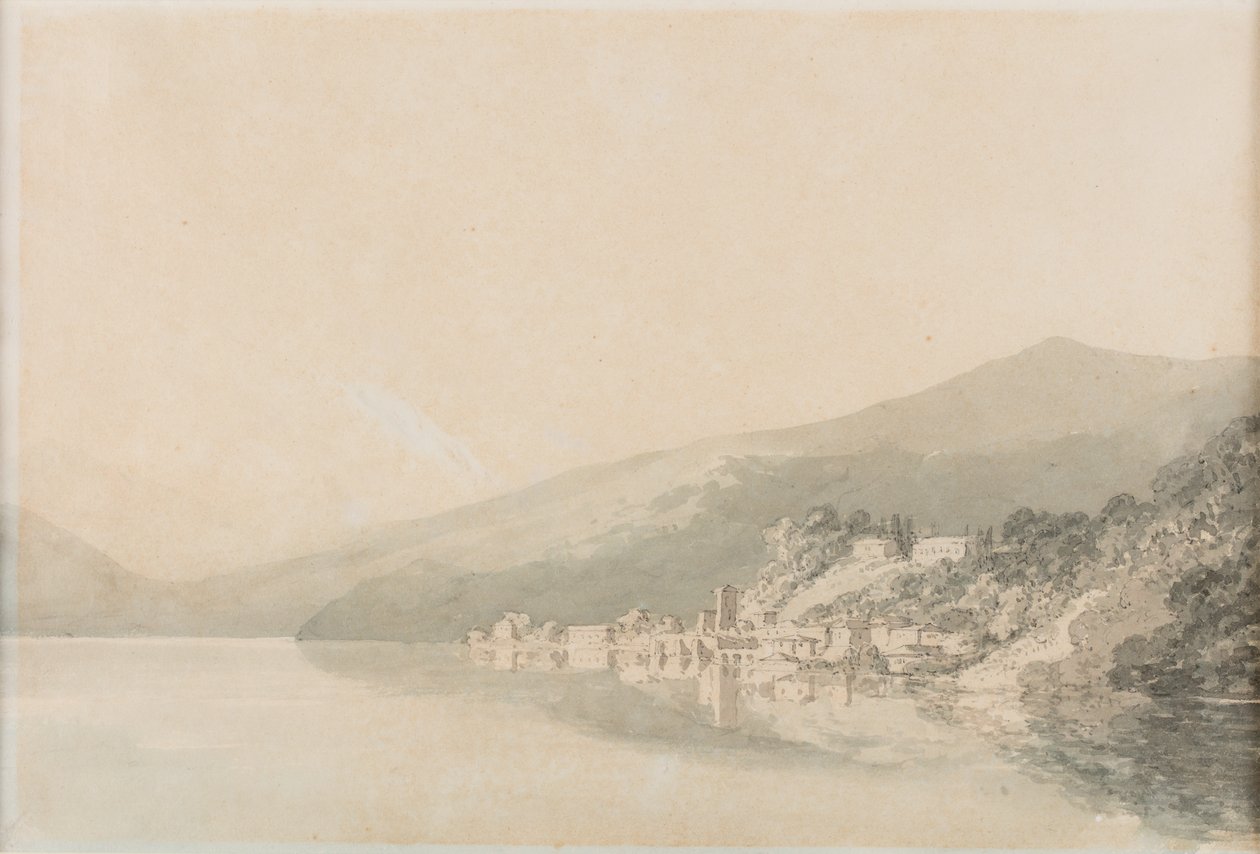 Kloster ved Villa Giulia, Comosøen, ukendt dato (akvarel på papir) af Joseph Mallord William Turner