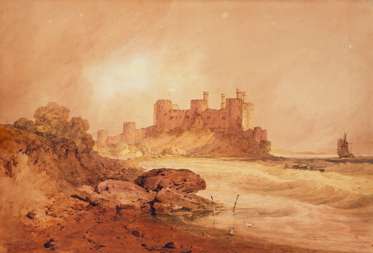 Conway Castle, North Wales, ca. 1800 af Joseph Mallord William Turner