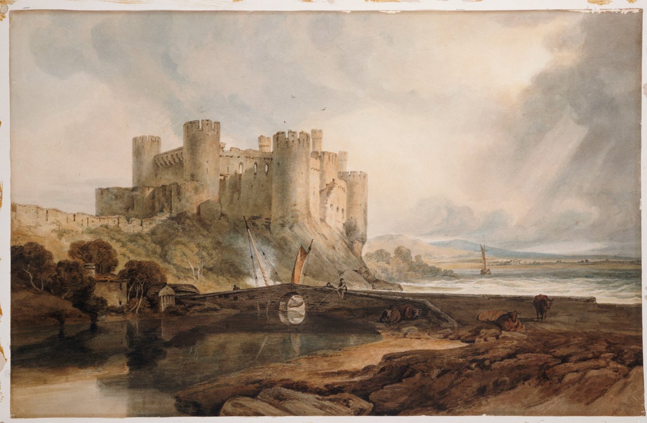Conway Castle, ca. 1802 af Joseph Mallord William Turner
