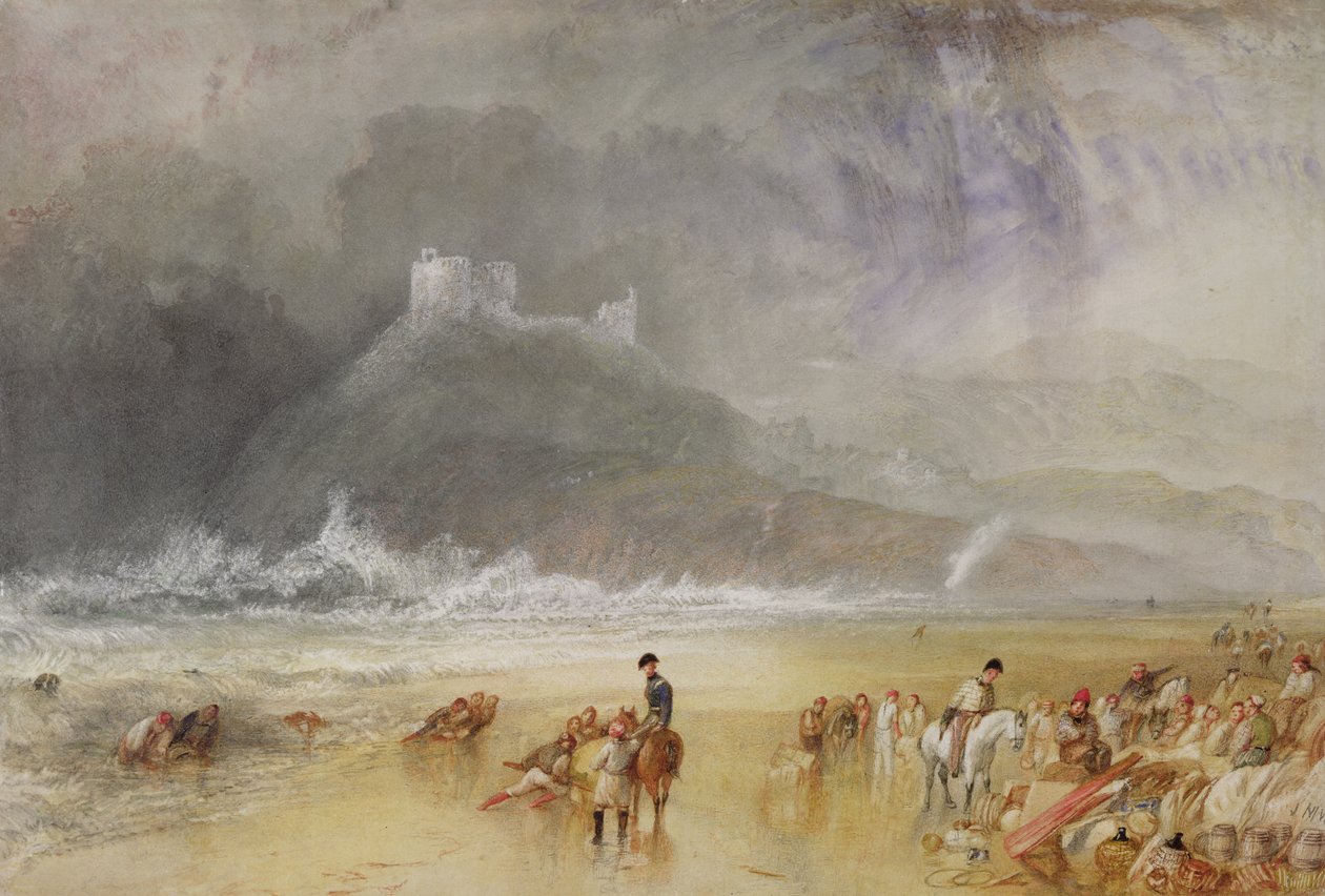 Criccieth Castle, North Wales, ca. 1835 af Joseph Mallord William Turner