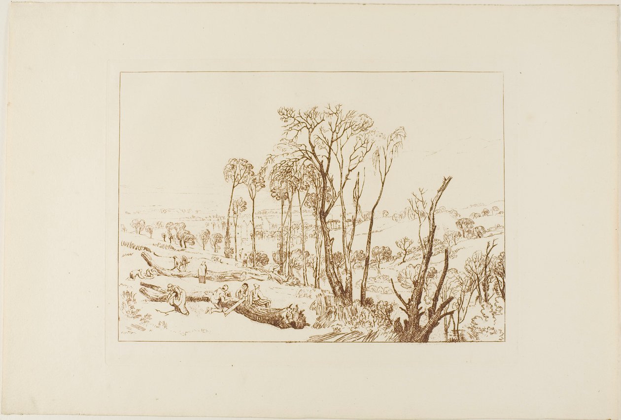 Crowhurst, plade 76 fra Liber Studiorum af Joseph Mallord William Turner