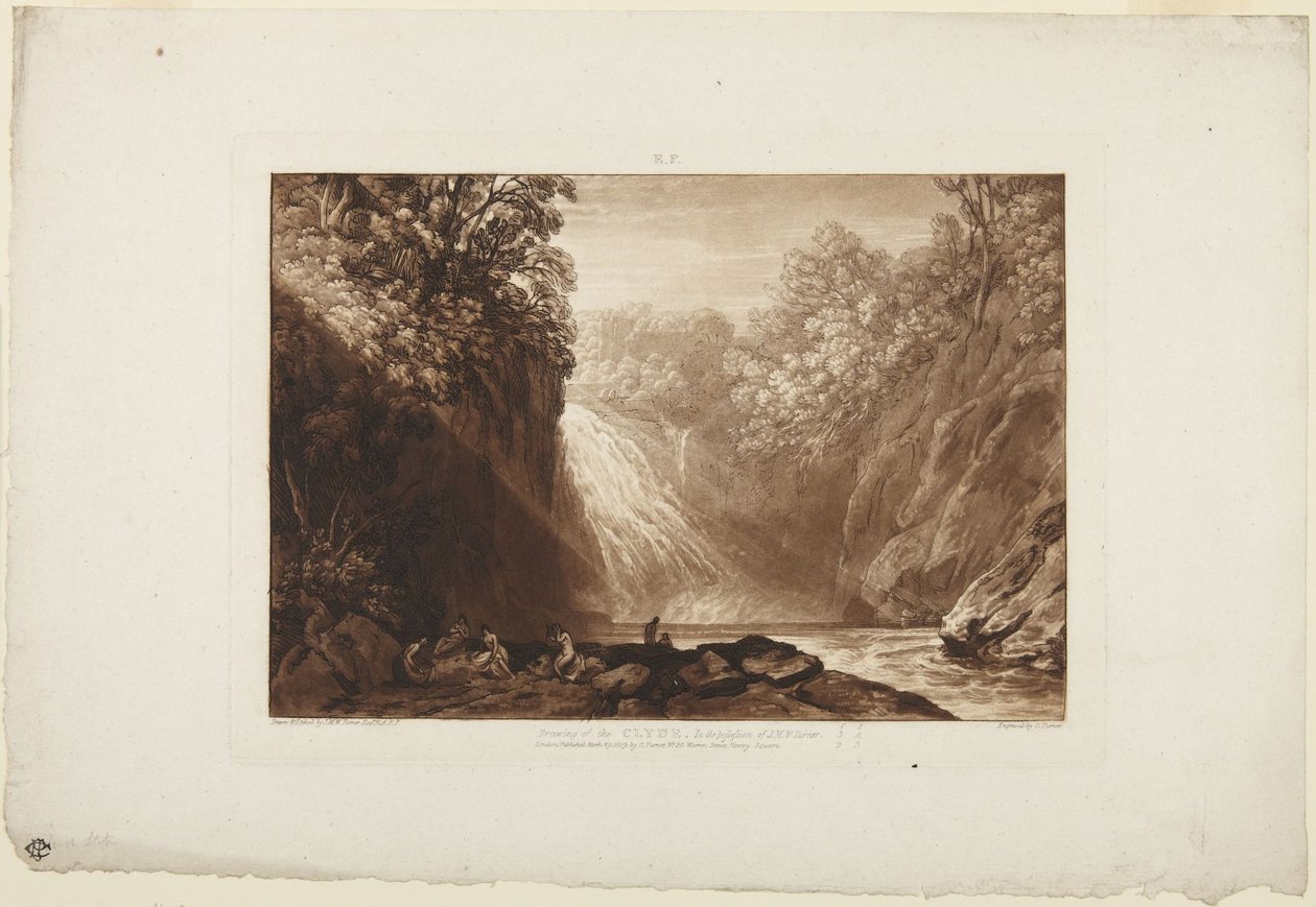 Tegning af Clyde af Joseph Mallord William Turner