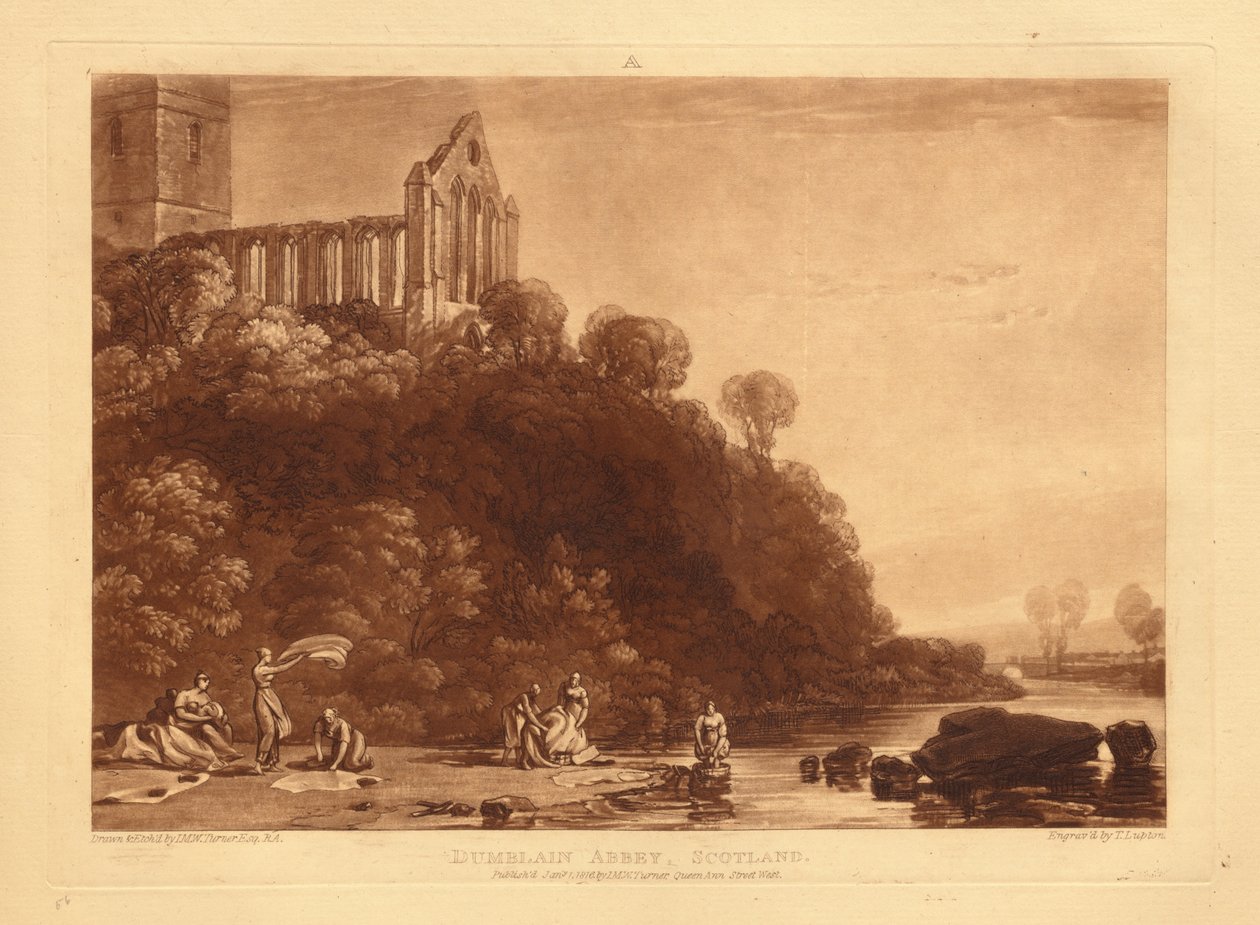 Dunblane Abbey af Joseph Mallord William Turner