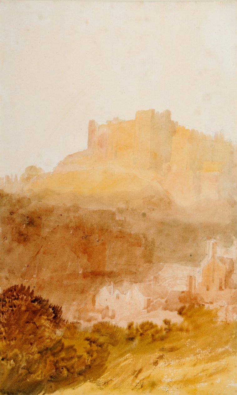 Durham Castle af Joseph Mallord William Turner