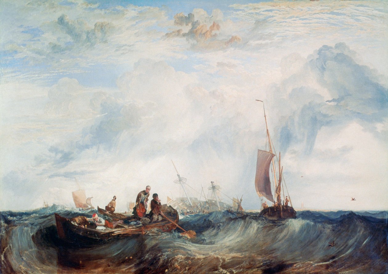 Indgangen til Maas..., c1819 af Joseph Mallord William Turner