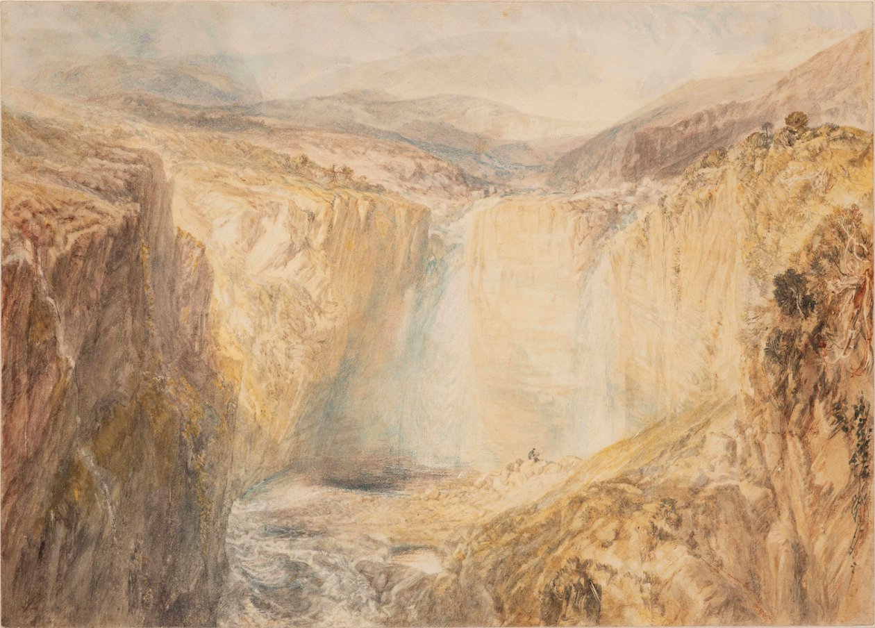 Vandfaldet ved Tees, Yorkshire af Joseph Mallord William Turner