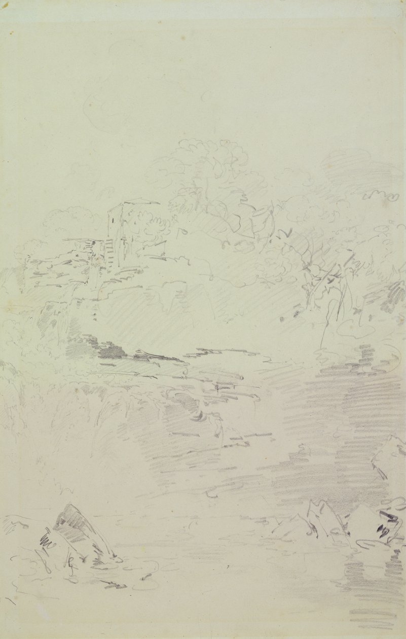 Falls of the Clyde, ca. 1801 (blyant på papir) af Joseph Mallord William Turner