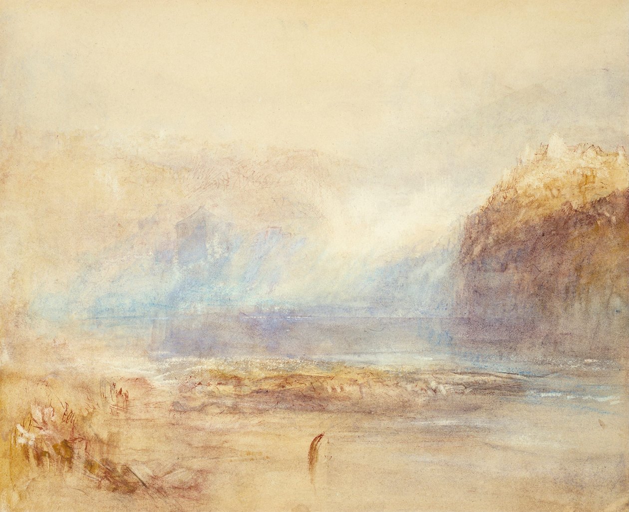 Rhinfaldene ved Schaffhausen - fjernt kig af Joseph Mallord William Turner