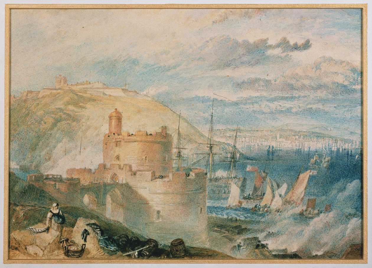 Falmouth Havn, ca. 1825 af Joseph Mallord William Turner