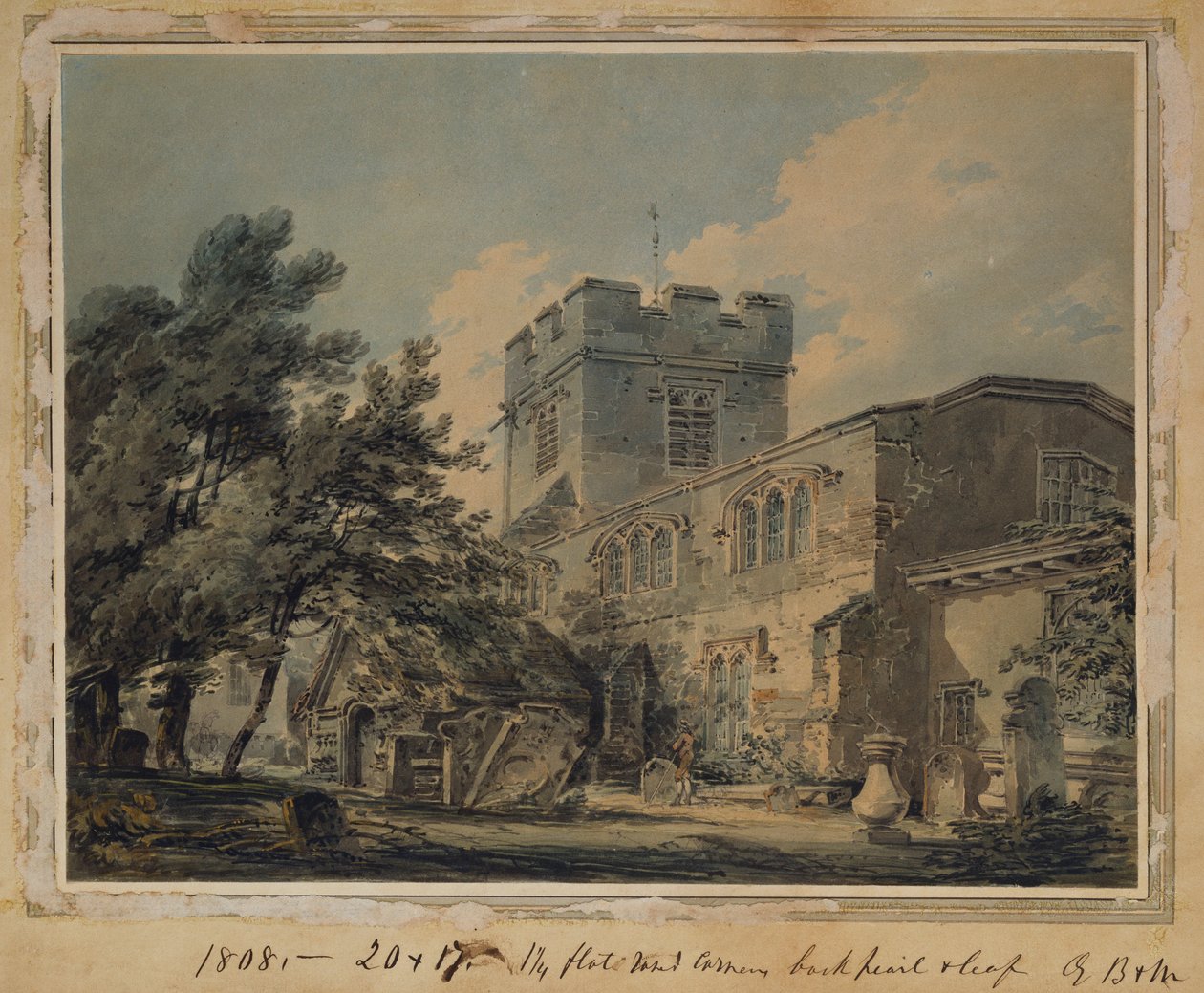 Finchley Church, 1801 af Joseph Mallord William Turner