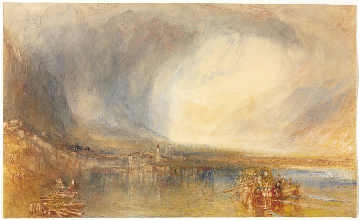 Flüelen, fra Luzernsøen af Joseph Mallord William Turner