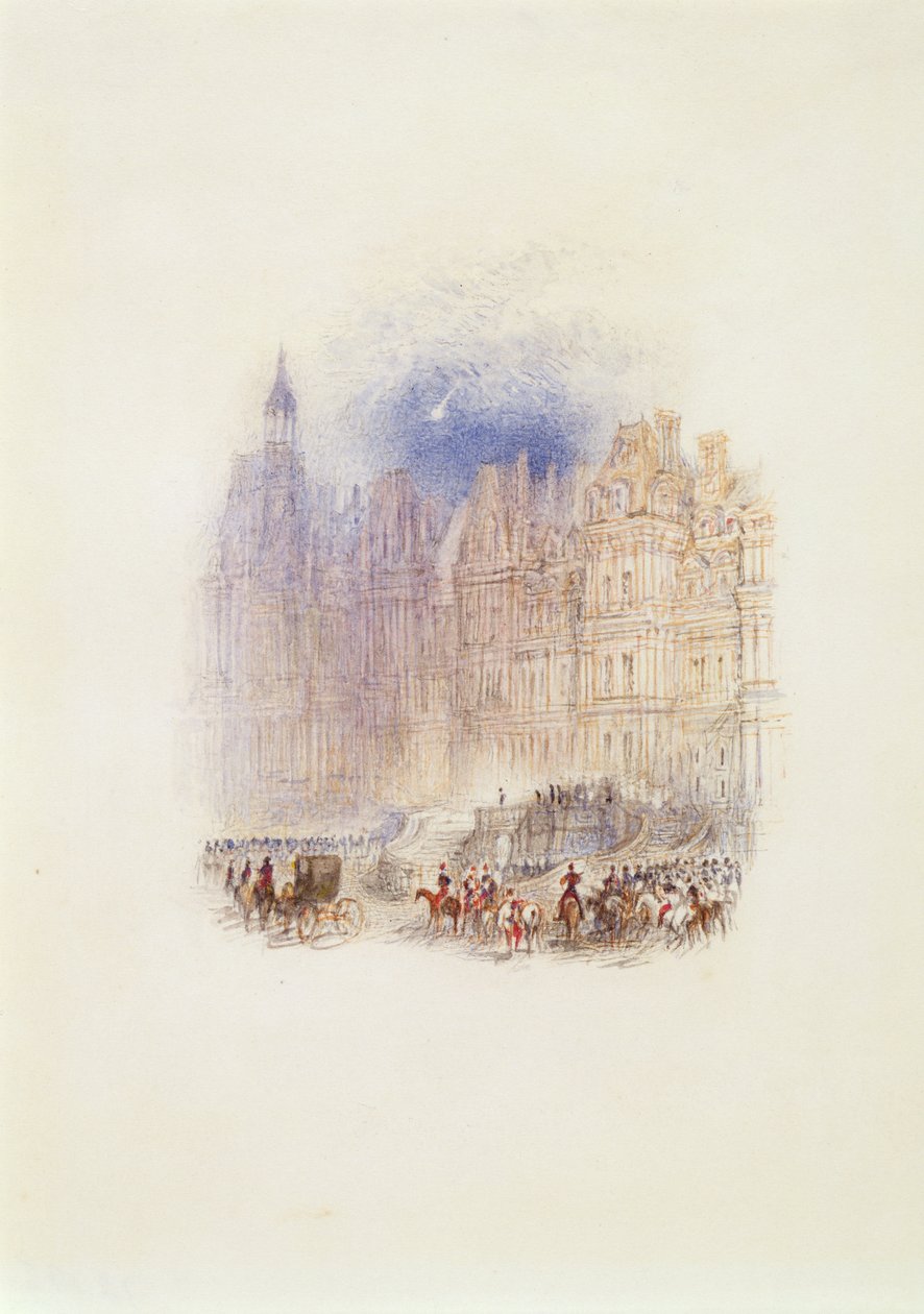Fontainebleau: Napoleons afgang af Joseph Mallord William Turner