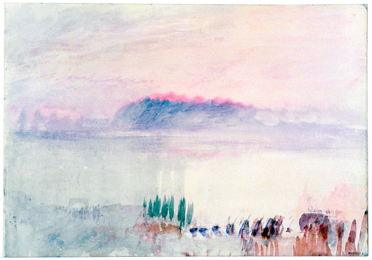 Begravelse i Lausanne, 1841 af Joseph Mallord William Turner