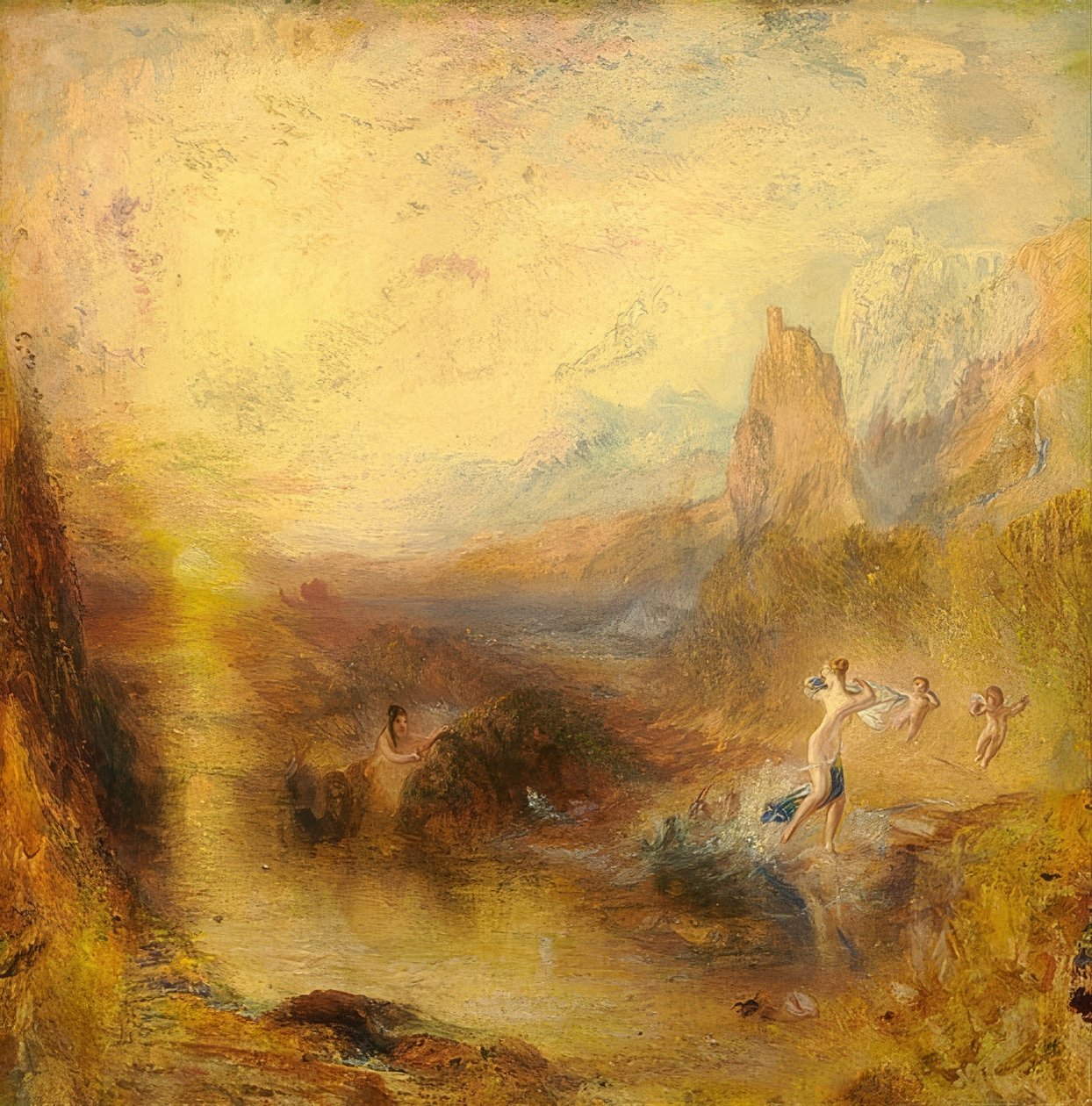 Glaucose og skyldfølelse. 1841 af Joseph Mallord William Turner