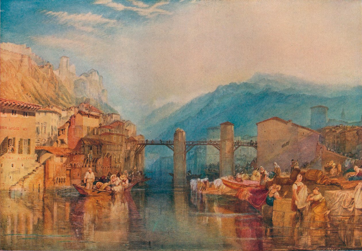 Grenoblebroen, 1824 af Joseph Mallord William Turner