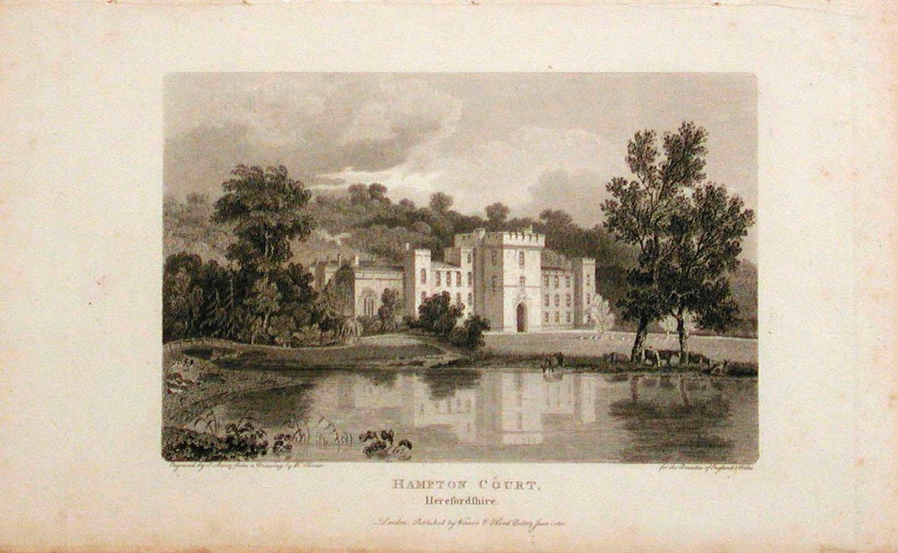 Hampton Court, Herefordshire af Joseph Mallord William Turner