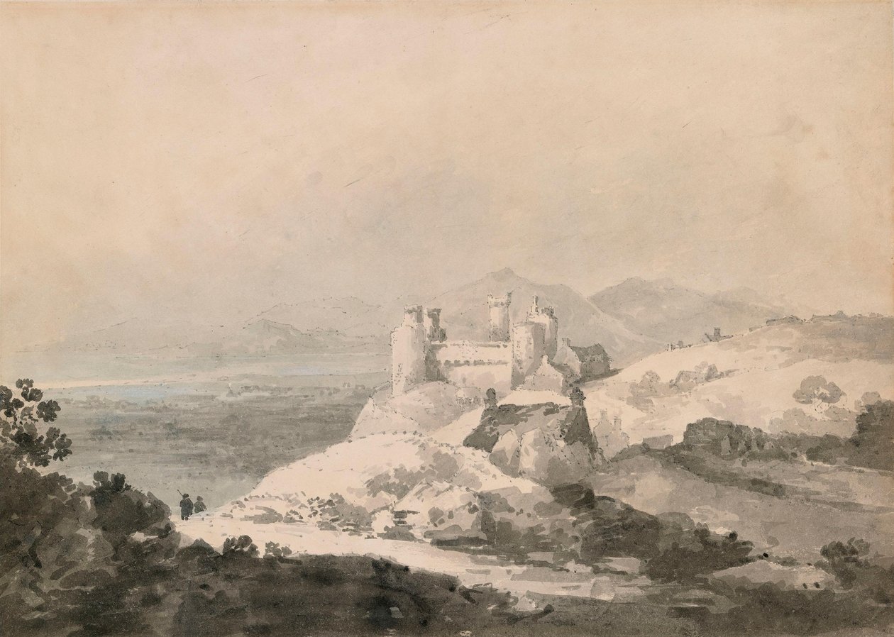 Harlech Castle, Wales, set fra syd af Joseph Mallord William Turner