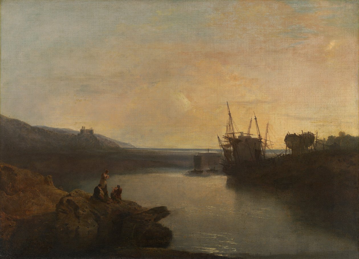 Harlech Castle, fra Tygwyn Ferry, Summer