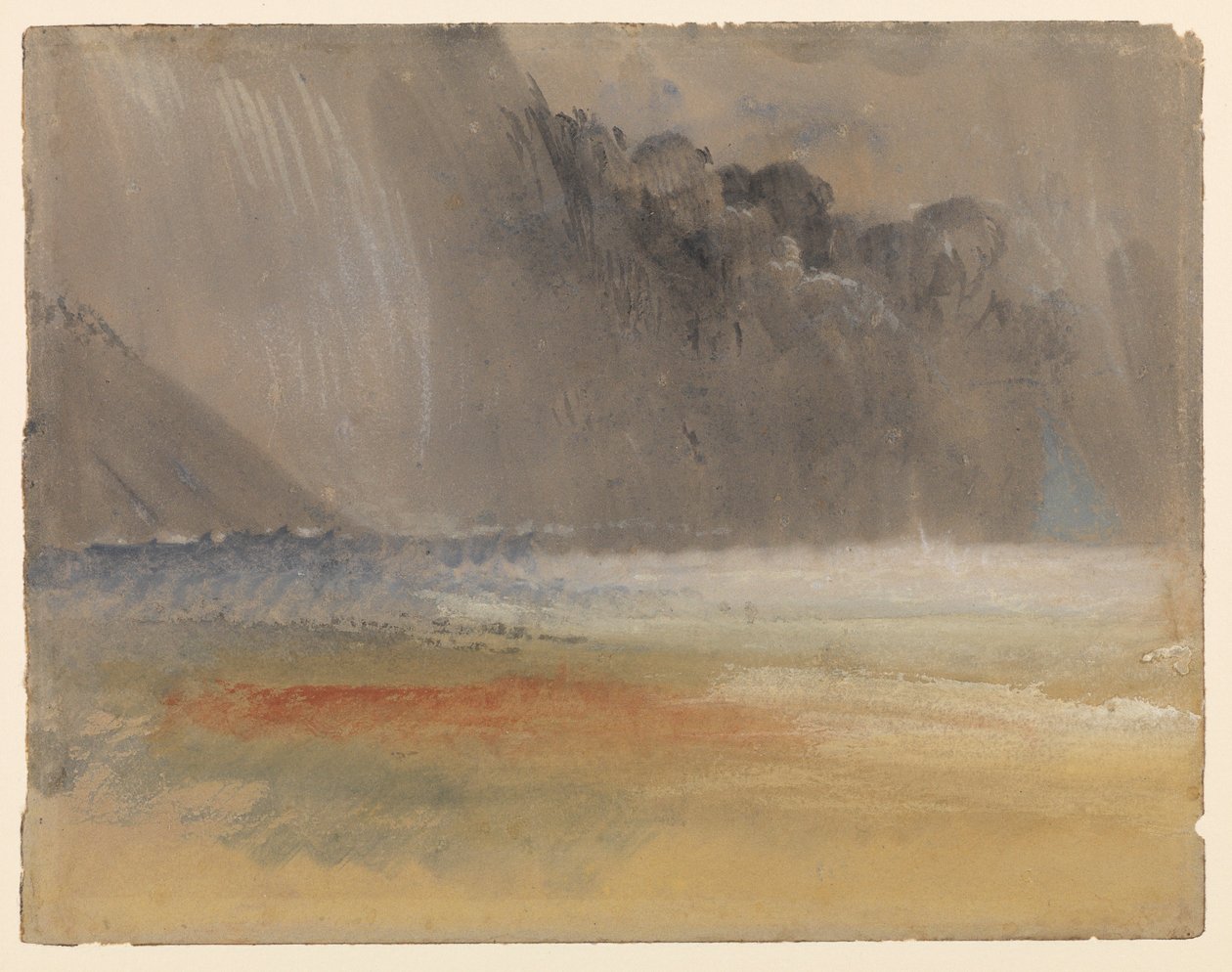 Dynger tordensky over hav og land, 1835 - 1840 ca af Joseph Mallord William Turner