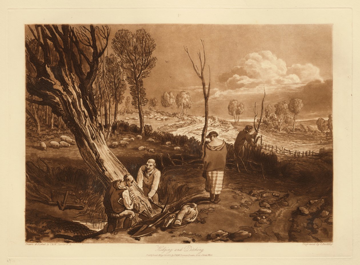 Hække og grøfter af Joseph Mallord William Turner