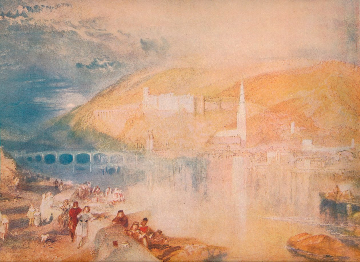 Heidelberg-Solnedgang, c1840, 1918 af Joseph Mallord William Turner