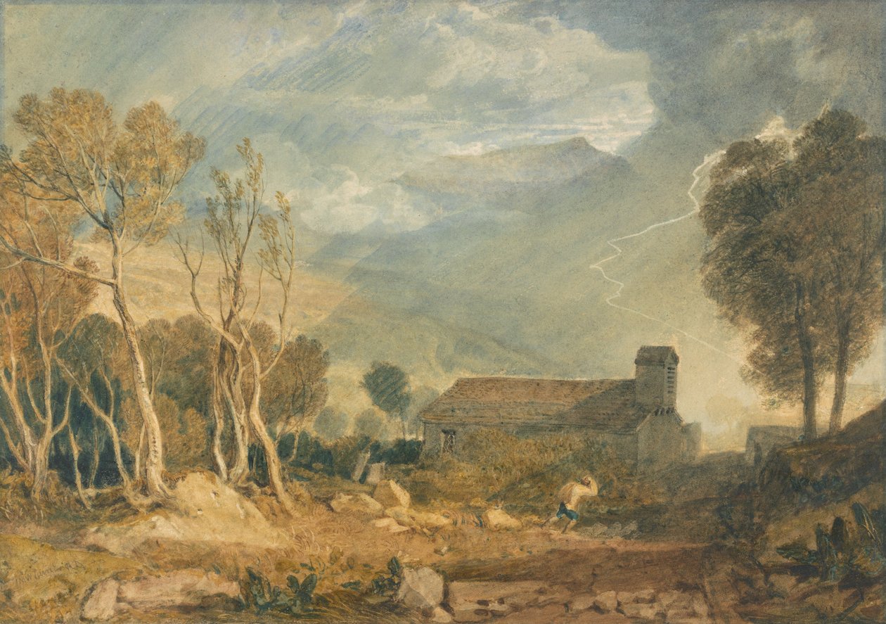 Ingleborough fra Chapel-Le-Dale af Joseph Mallord William Turner