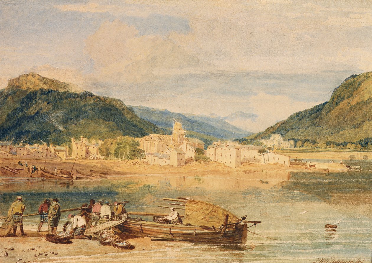 Inverary, Loch Fyne, Argyllshire, ca. 1802 (akvarel på papir) af Joseph Mallord William Turner