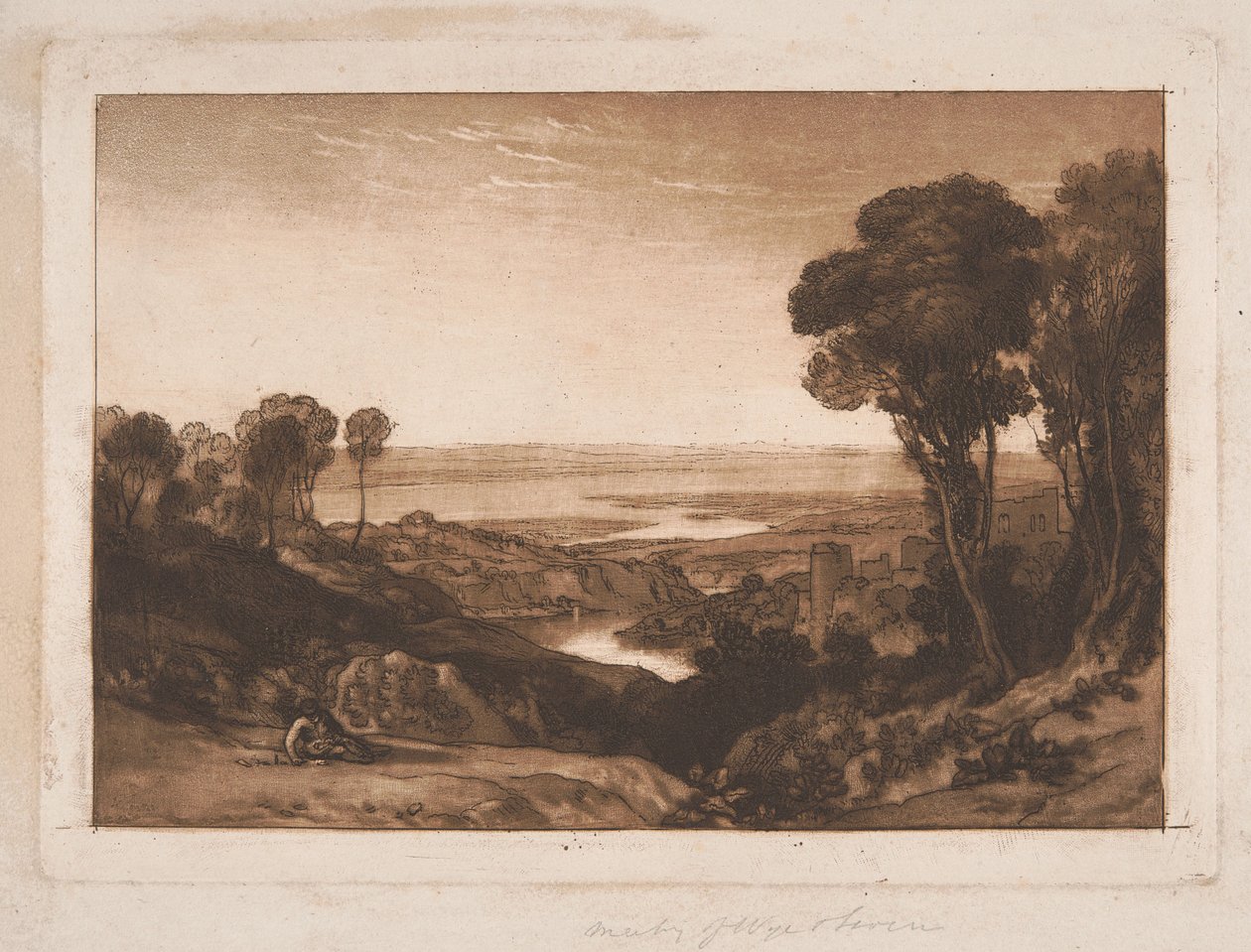Samløbet mellem Severn og Wye af Joseph Mallord William Turner