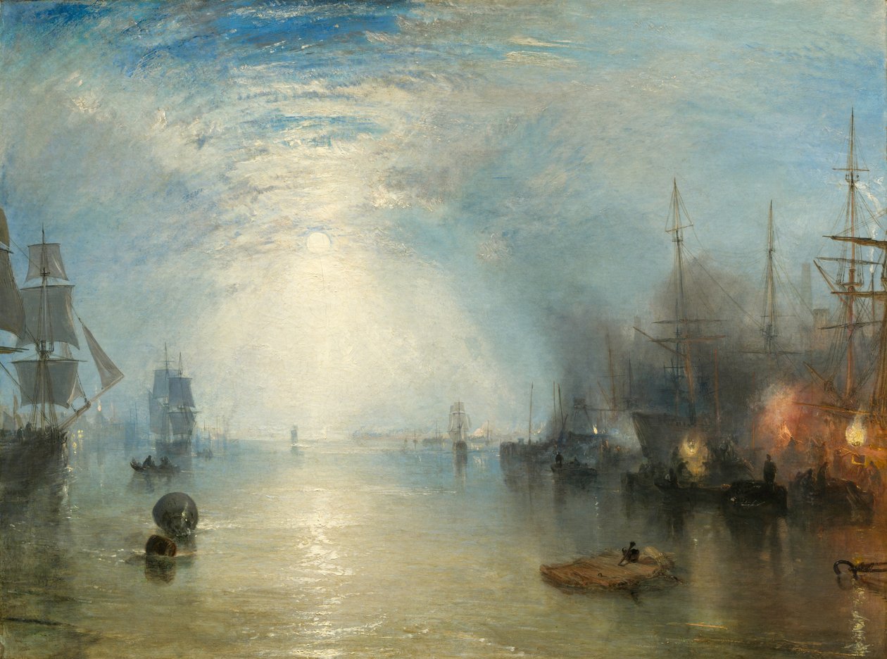 Kølmænd hæver i kul ved måneskin af Joseph Mallord William Turner