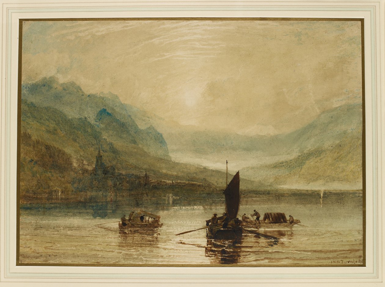 Brienz-søen, Moonlight af Joseph Mallord William Turner