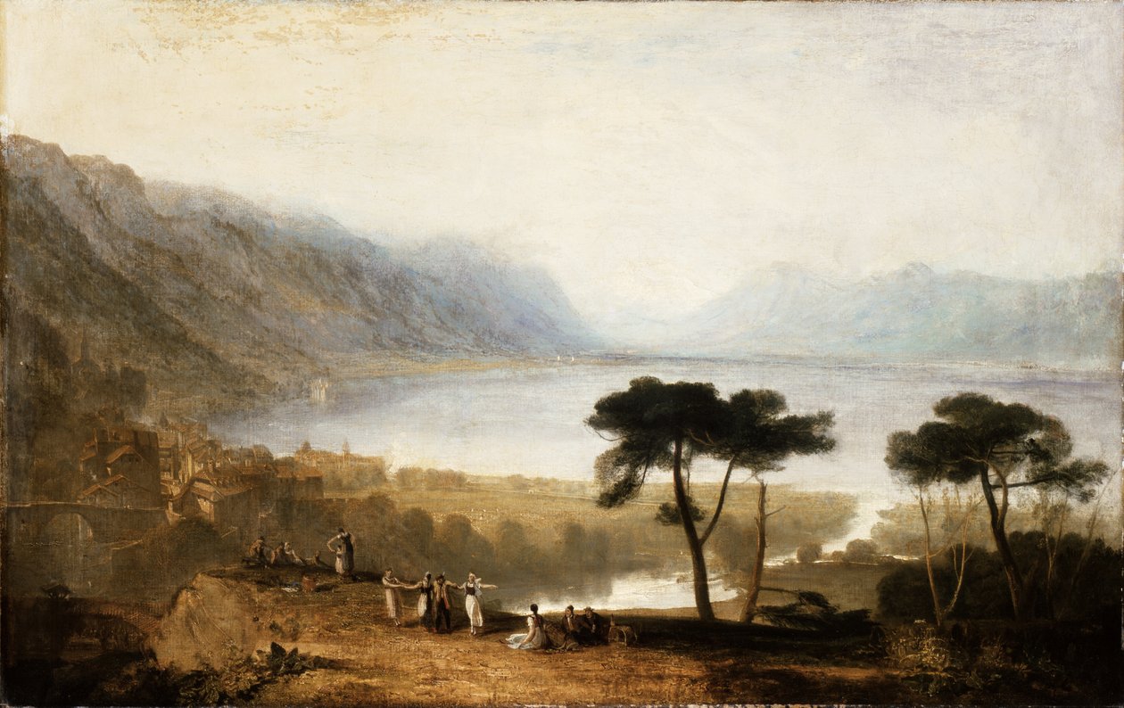 Genèvesøen set fra Montreux af Joseph Mallord William Turner