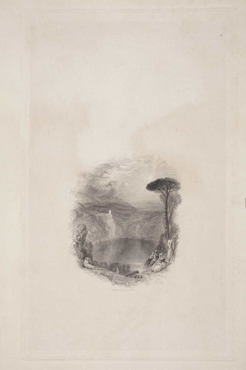 Lake of Nemi (Broadleys digte) af Joseph Mallord William Turner