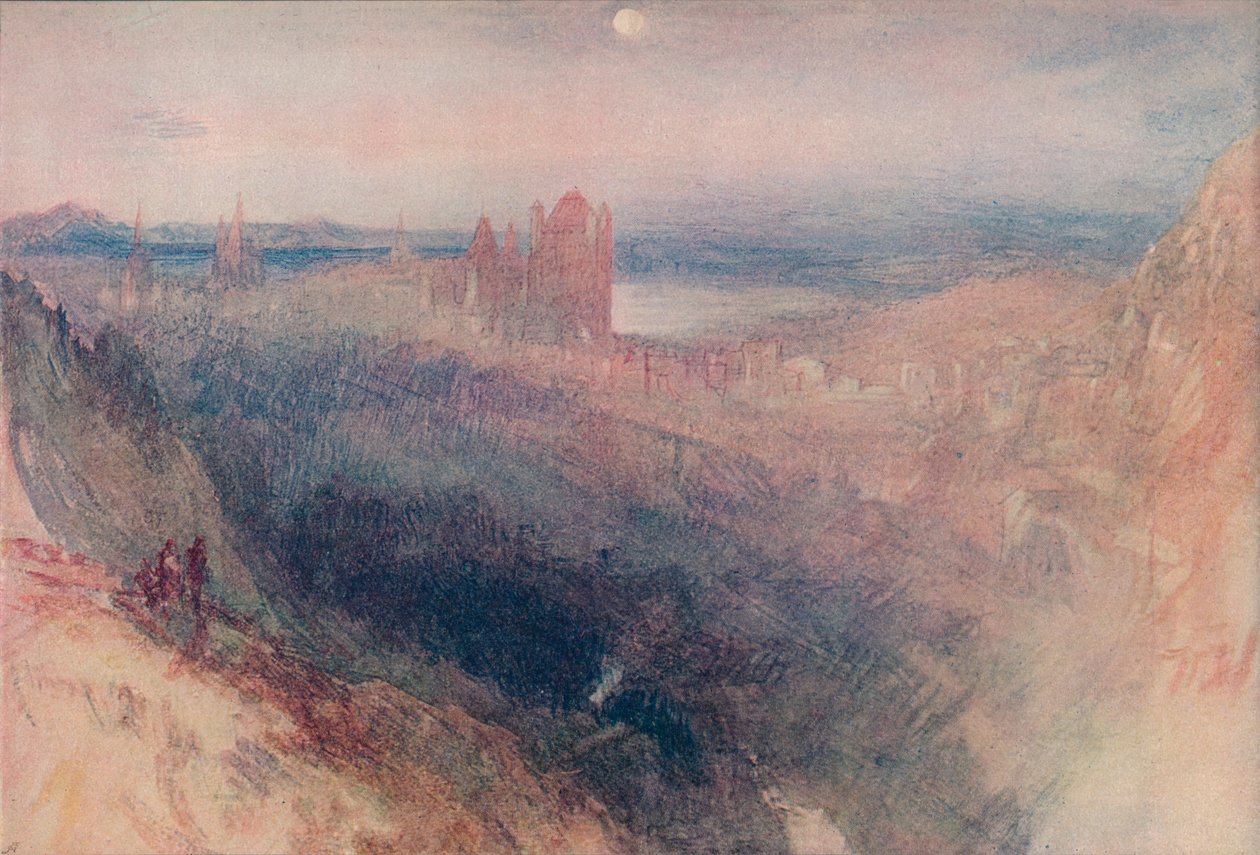 Lausanne: Fra Le Signal, 1909 af Joseph Mallord William Turner