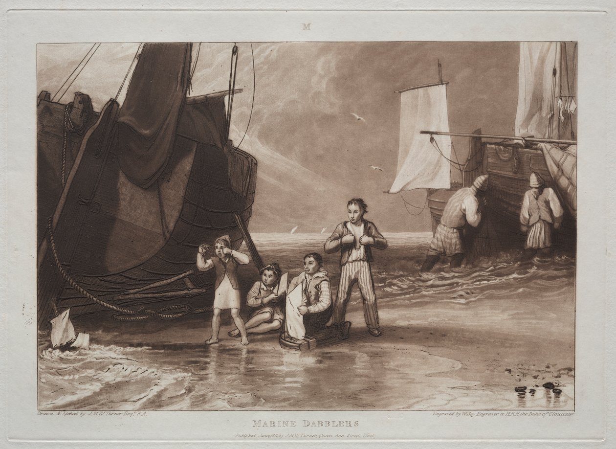 Studiebog: Marine Dabblers af Joseph Mallord William Turner